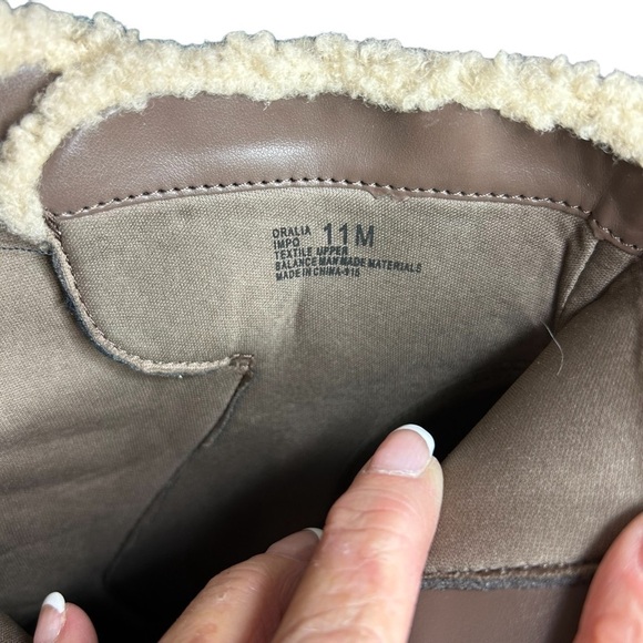 IMPO Oralia Textil Brown Suede Heeled Booties Sz 11 - Picture 7 of 10